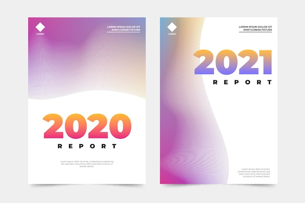 Abstract annual report template