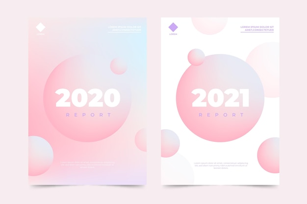 Abstract annual report template