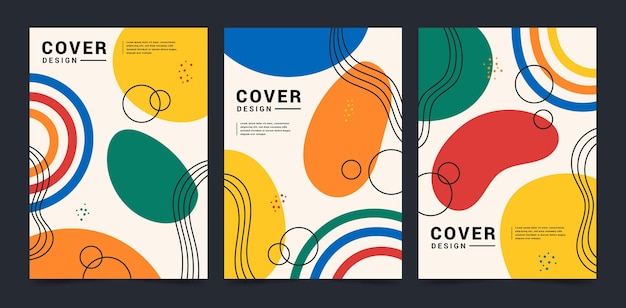 Abstract art cover collection