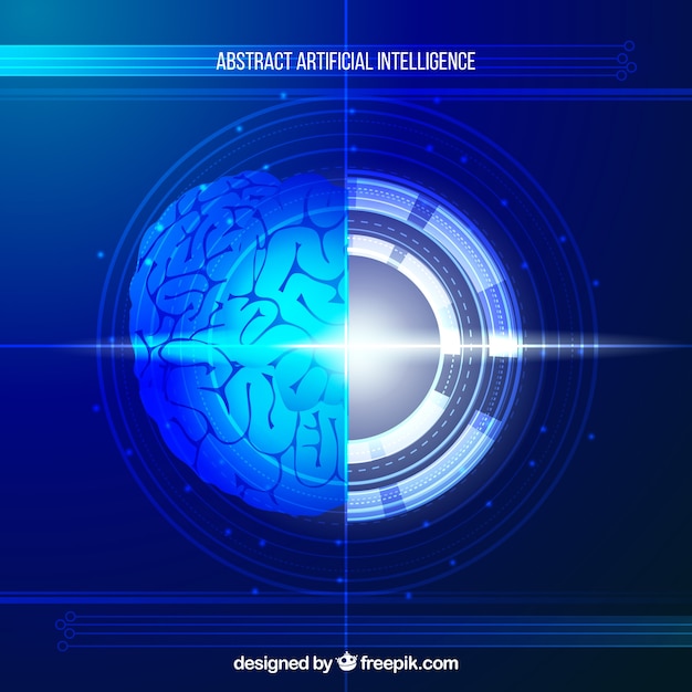 Abstract artificial intelligence template