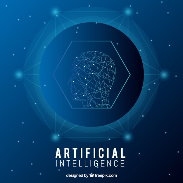 Abstract artificial intelligence template