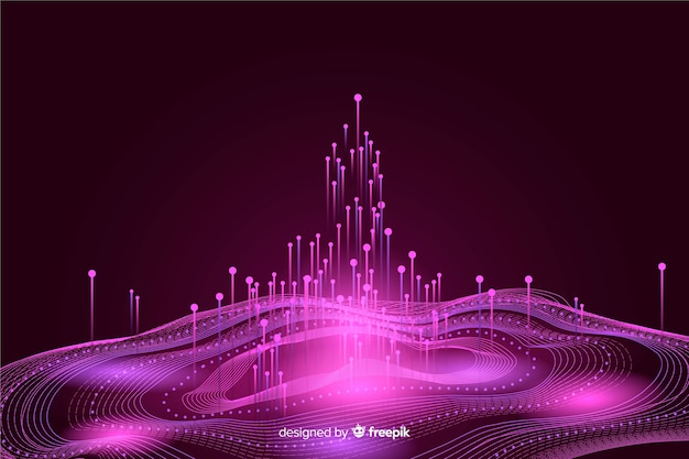 Free vector abstract background big data concept