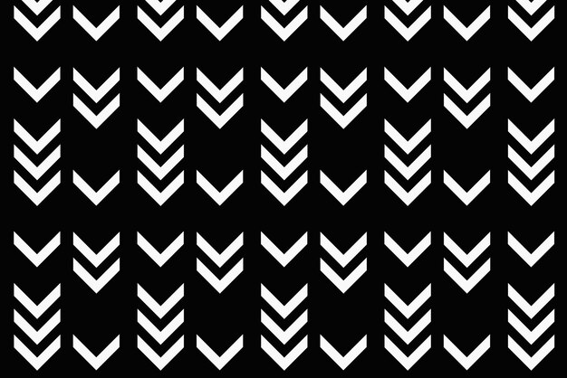 抽象的な背景、シンプルなデザインのベクトルの黒い部族パターン