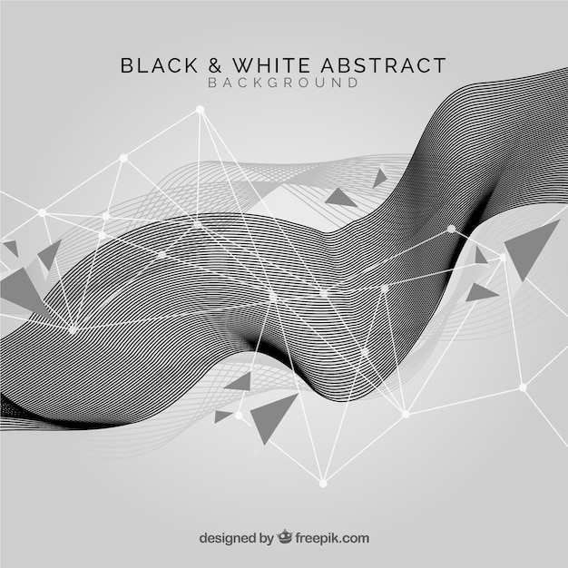 Абстрактный фон в черно-белом цвете
