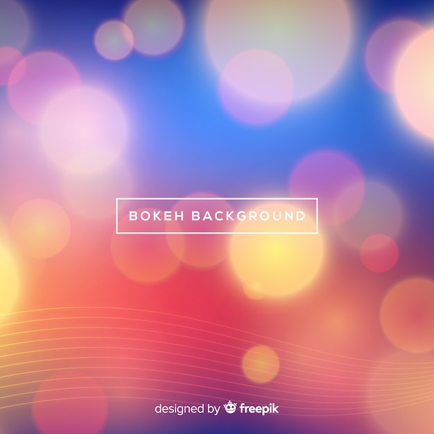Free vector abstract background in bokeh style