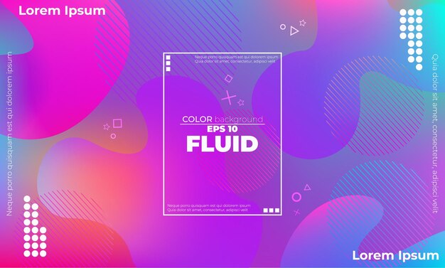 Abstract Background colorful fluid liquid shape