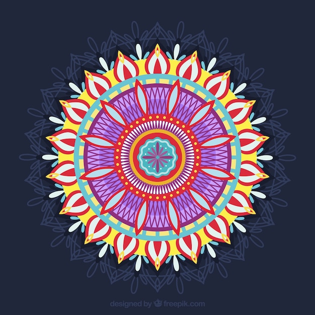 Abstract background of colorful mandala