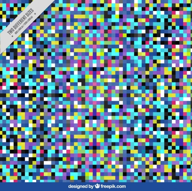 Vettore gratuito astratto di pixel colorati