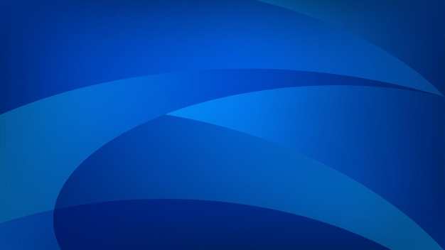 Abstract background of curved lines in blue colors