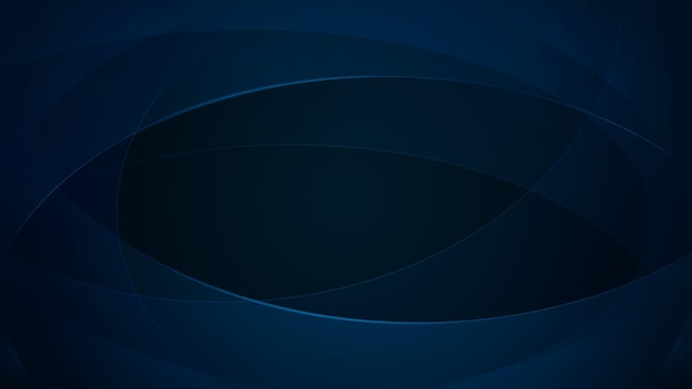 Abstract background of curved lines in dark blue colors