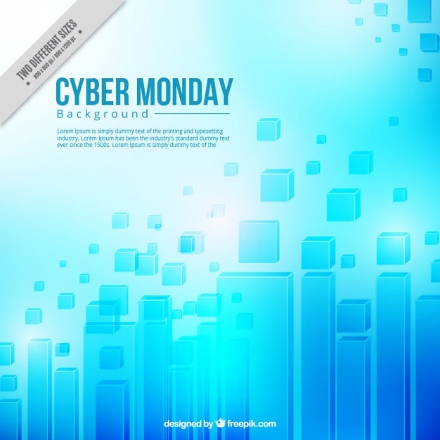 Abstract background of cyber monday