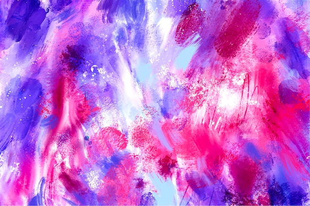 Abstract background design with colorful brush strokes