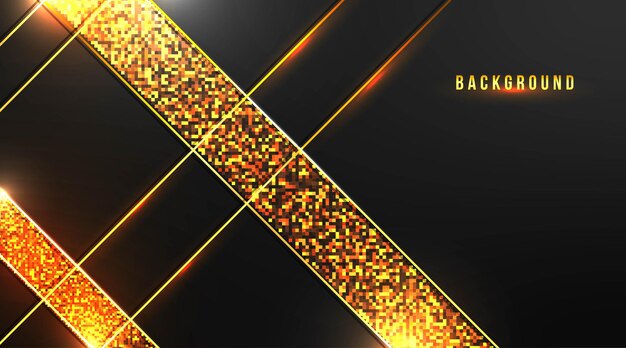 Abstract background design with gold stripe