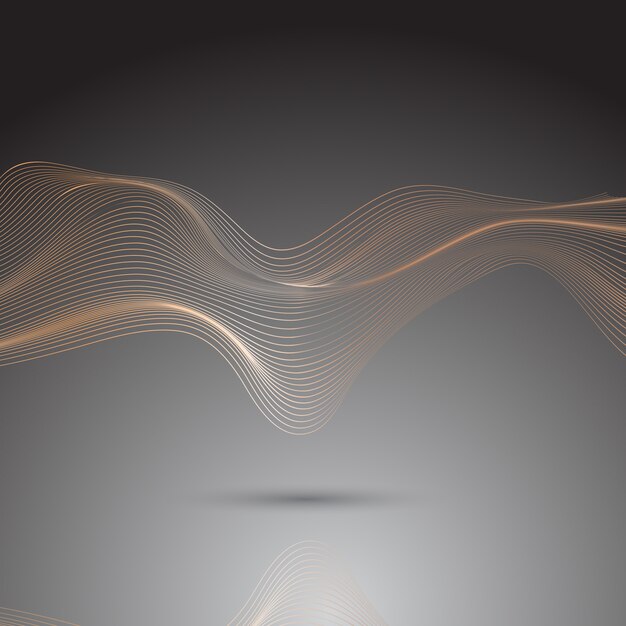 Free vector abstract background of flowing lines