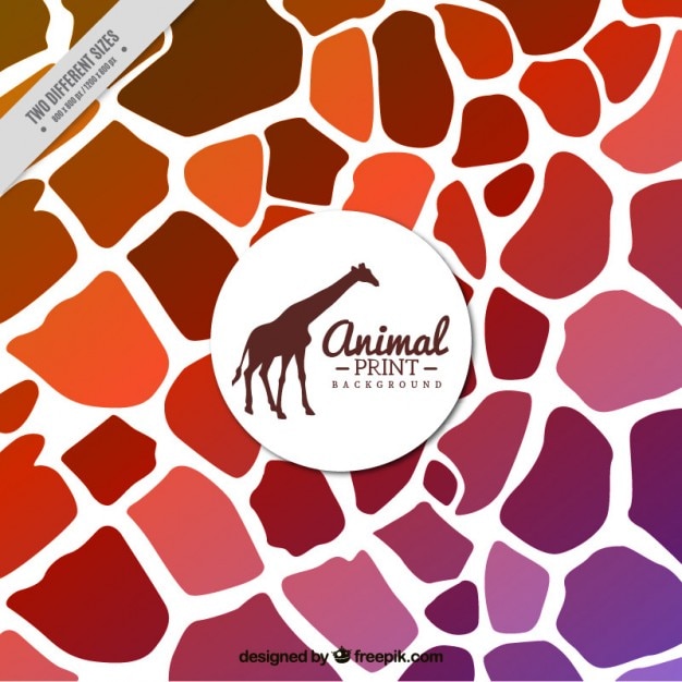 Free vector abstract background of giraffe