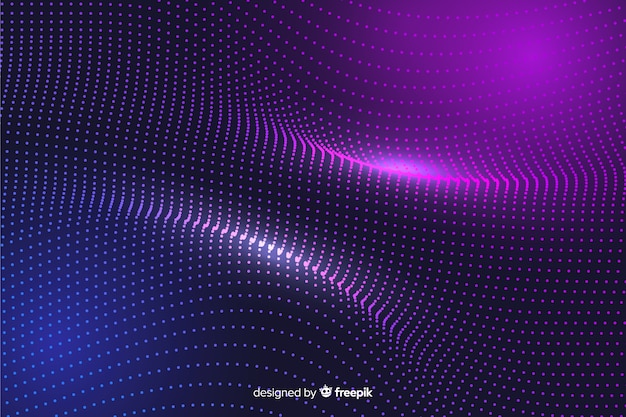 Бесплатное векторное изображение Абстрактный фон светящиеся частицы