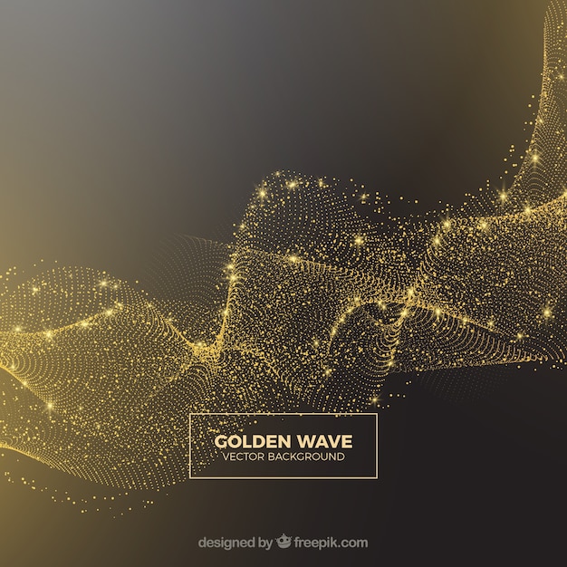 Abstract background of golden glitter