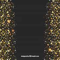 Free vector abstract background of golden glitter