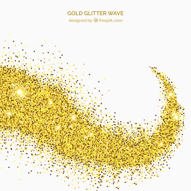 Free vector abstract background of golden glitter