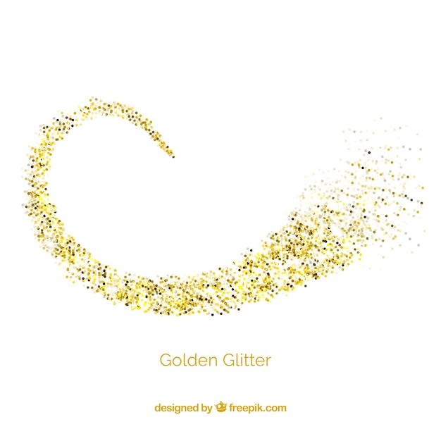 Abstract background of golden glitter