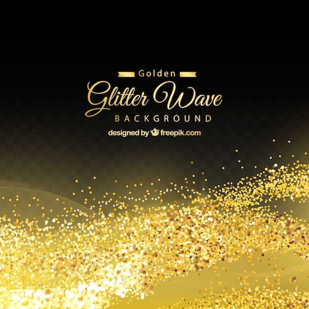 Free vector abstract background of golden glitter