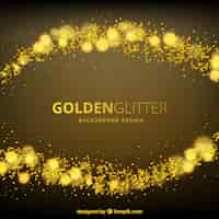 Free vector abstract background of golden glitter