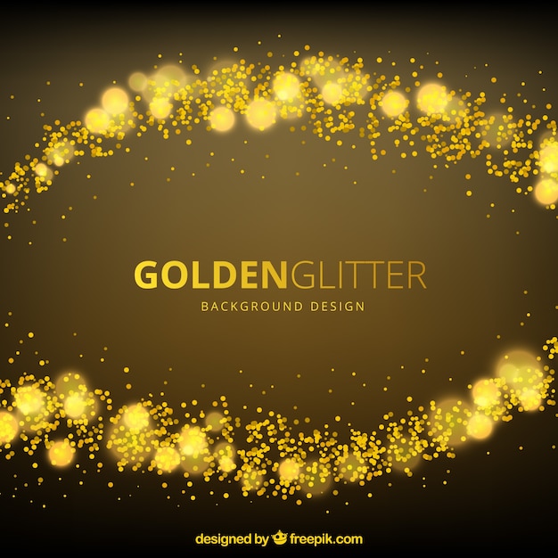 Abstract background of golden glitter