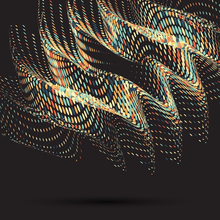 Free Vector abstract background halftone style