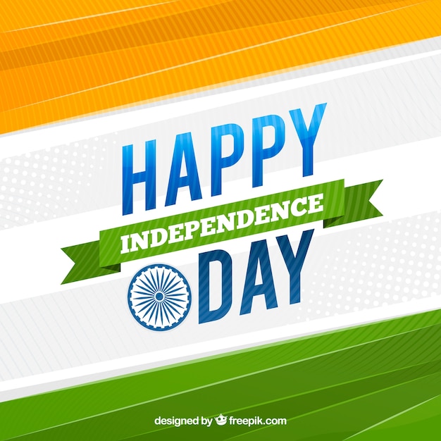 Abstract background of happy india independence day