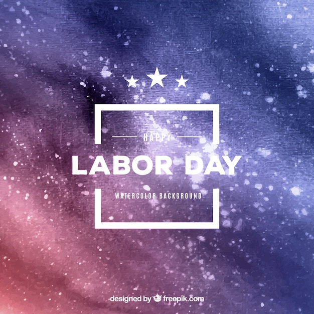 Abstract background of labor day watercolor