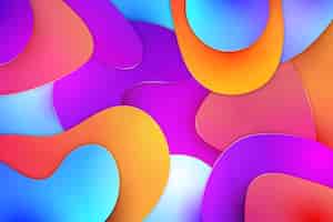 Бесплатное векторное изображение Абстрактные фоновые слои цветов