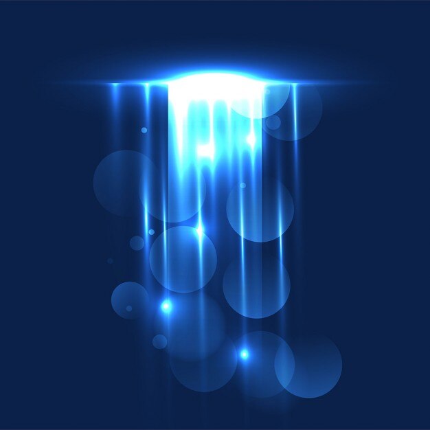 Free Vector abstract background of light ray with bokeh background 