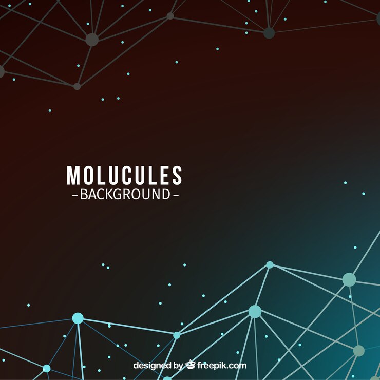 Free Vector abstract background of molecules