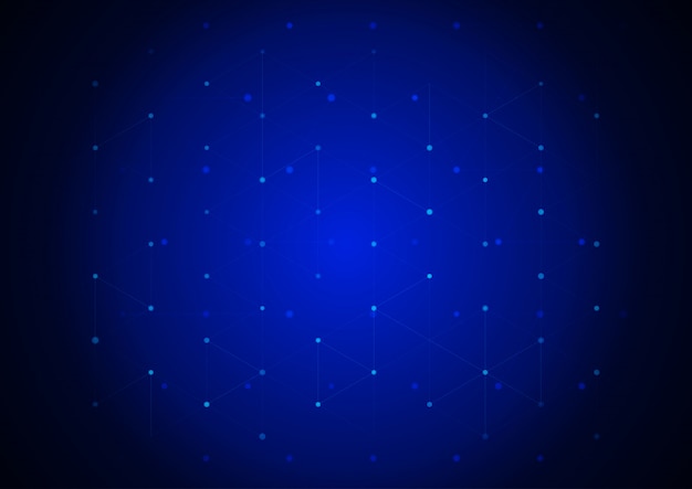 Бесплатное векторное изображение Абстрактный фон из соединенных линий и точек