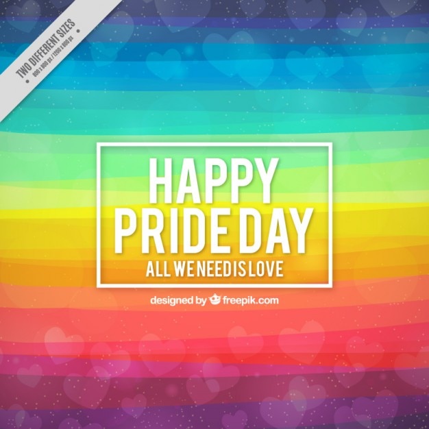 Free Vector abstract background of pride day with colorful stripes
