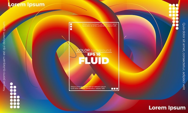 Free vector abstract background shape organic fluid colorful