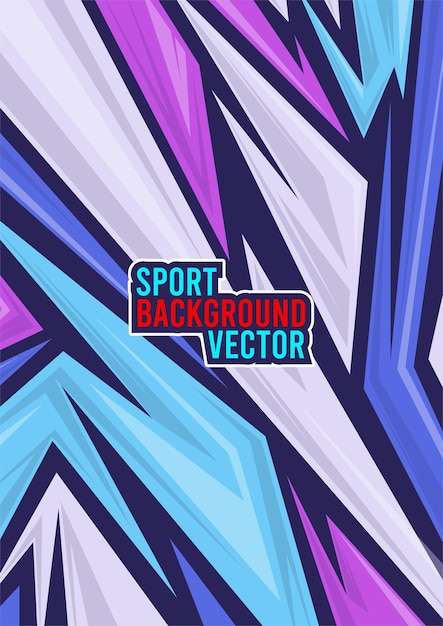 Free vector abstract background for sports jersey pattern