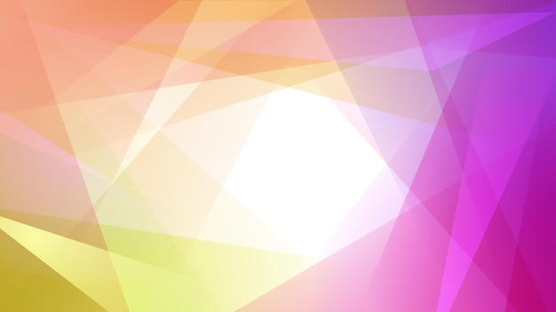 Abstract background of straight intersecting lines and polygons in yellow and purple colors