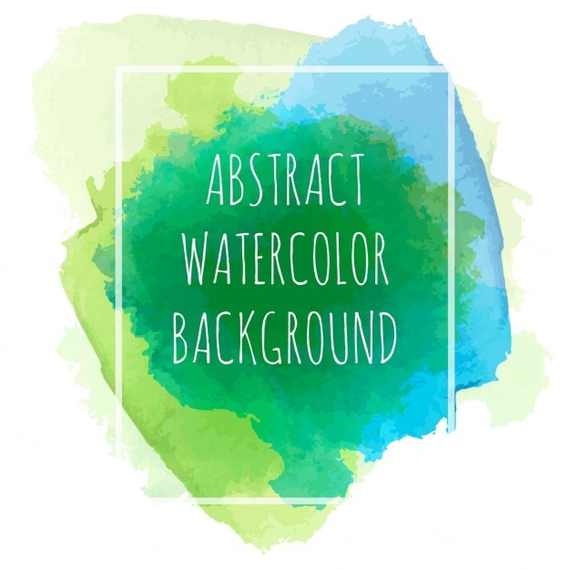 Abstract background of three colors in watercolor effect