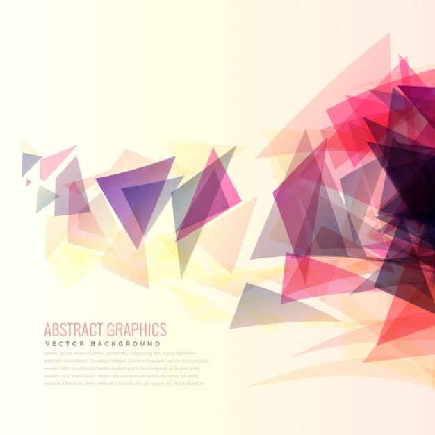 Free vector abstract background of triangles