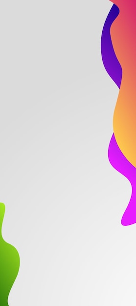 Бесплатное векторное изображение Абстрактный фон вертикальный с красочной формой