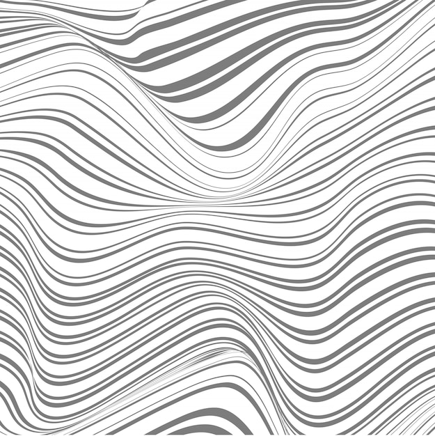Abstract background of warped lines