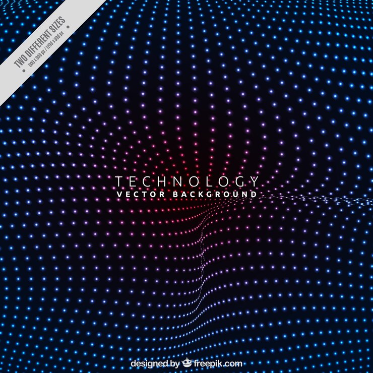 Free Vector abstract background of waves and lights