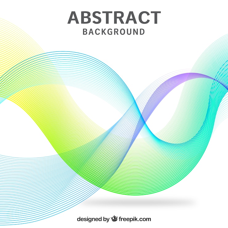 Free Vector abstract background, wavy shapes
