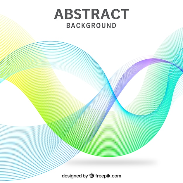 Abstract background, wavy shapes