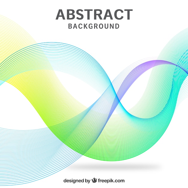 Абстрактный фон, волнистые фигуры