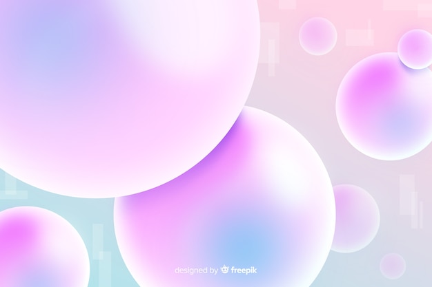Free vector abstract background with 3d shapes