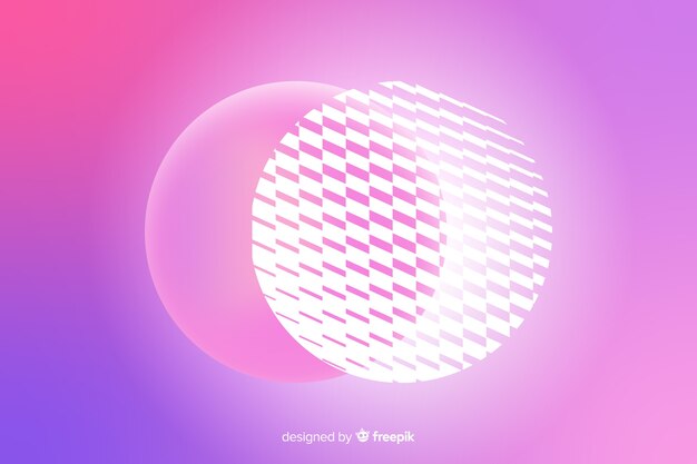 Abstract background with 3d shapes