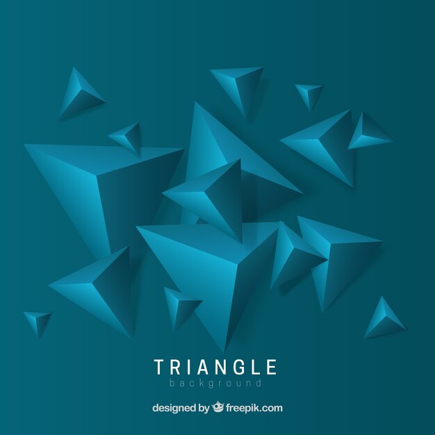 Абстрактный фон с 3d-треугольниками