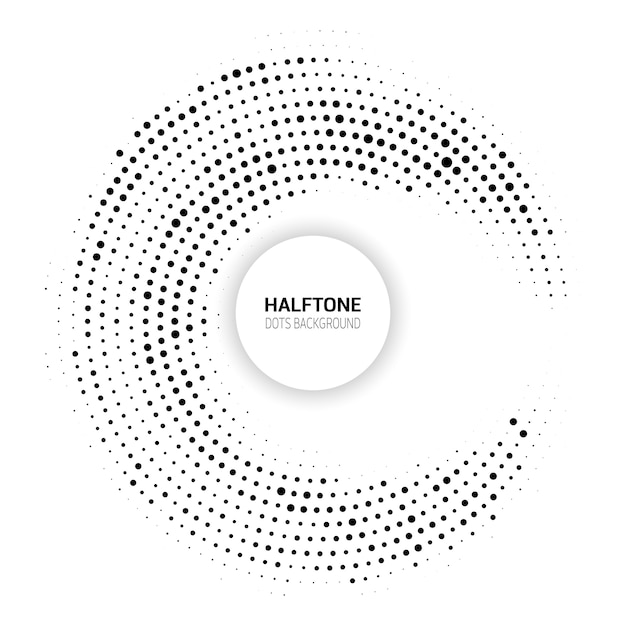 무료 벡터 하프 톤 도트 디자인으로 추상적 인 배경